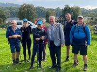 Charity walk along the River Wye