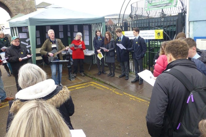 The  campaign was highlighted by a sleepout on Monnow Bridge