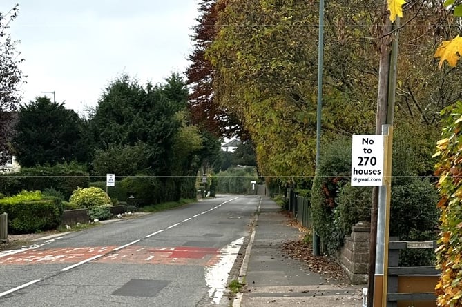 The Dixton Road they claim would be overwhelmed with cars