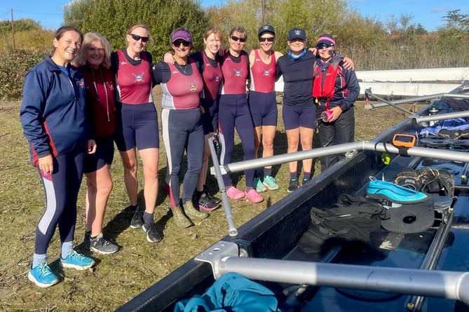 Monmouth RC's women shone in the sun at the Gloucester Autumn Head