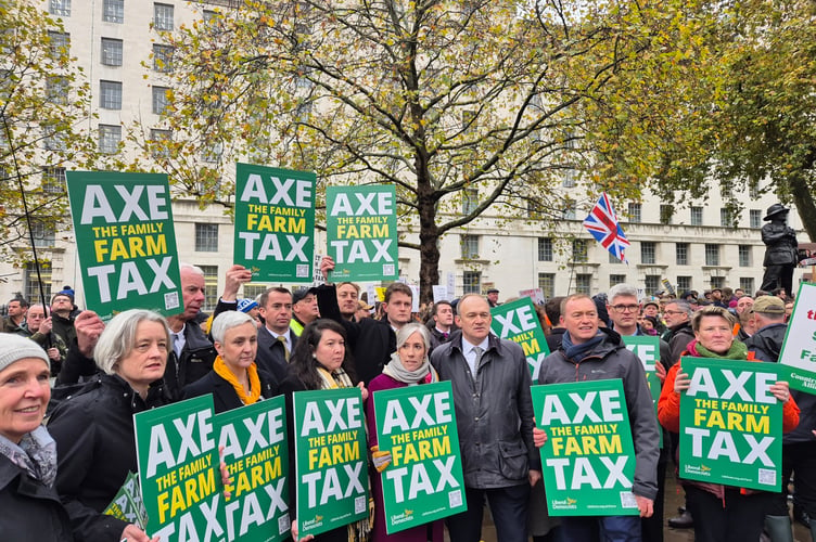 Mr Chadwick with Liberal Democrat leader Sir Ed Davey and other Lib Dem MPs