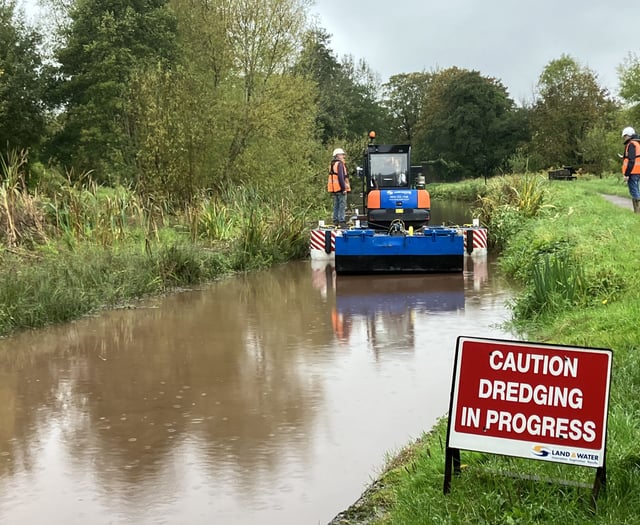 Dredging programme completed on Monmouthshire & Brecon Canal