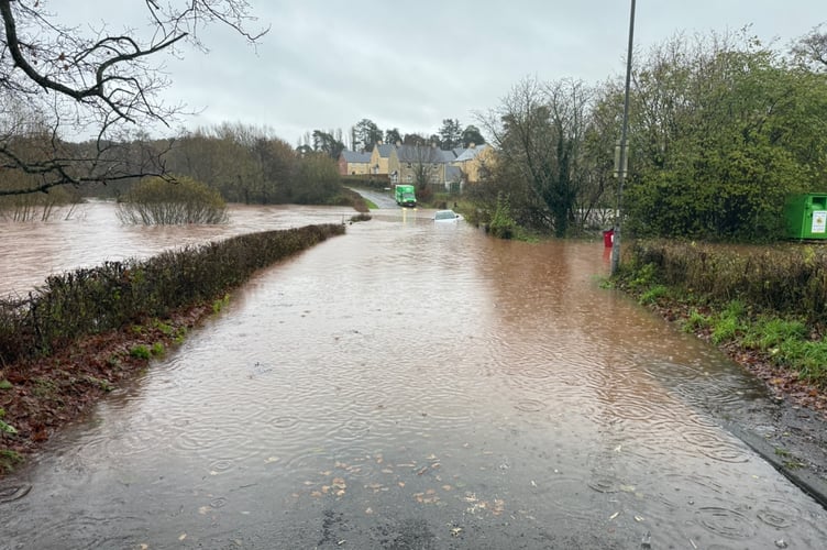 Dingestow village cut off again