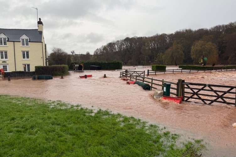 Flooding in Dingestow