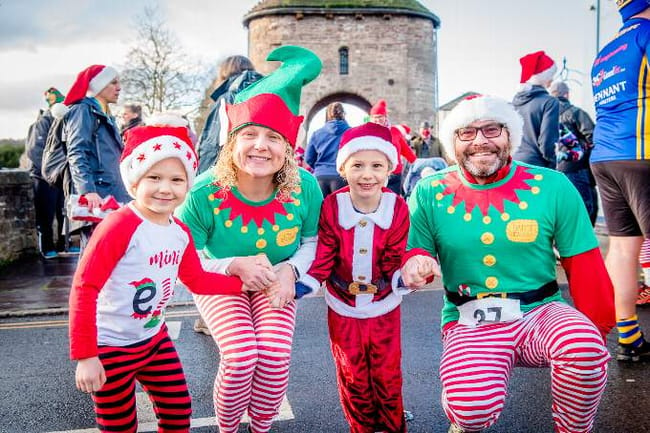 There'll be festive family fun again at the Monmouth Santa Fun Run on Sunday