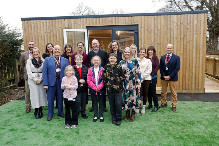 Official opening of the Cwtsh at Castle Park Primary School, Caldicot