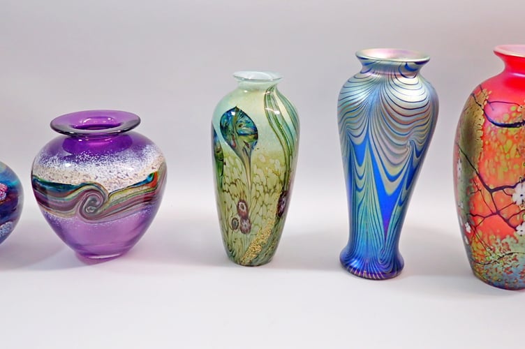 Selection of Studio Glass Vases