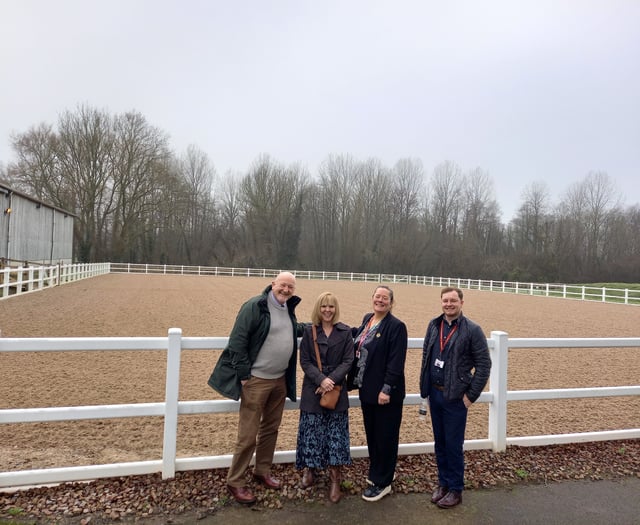 Monmouth MS Peter Fox visits Coleg Gwent’s rural centre