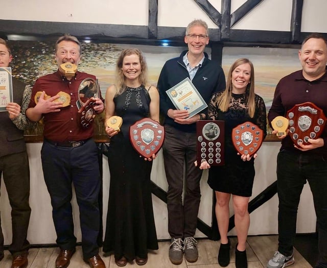 Spirit toast runners and members of the year