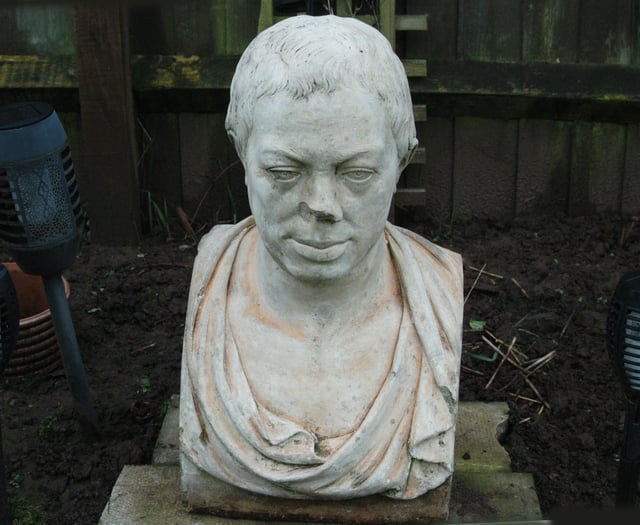 Neoclassical bust unearthed from undergrowth 