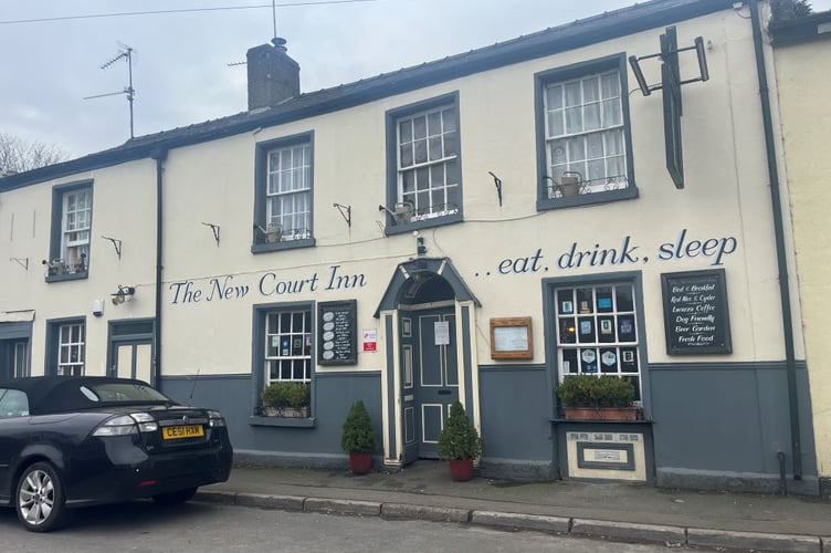 The New Court Inn in Usk is set to be auctioned