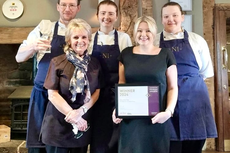 The New Inn team with their award